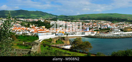 Historischen Zentrum von Angra do Delgada, einem UNESCO-Weltkulturerbe. Terceira, Azoren, Portugal Stockfoto