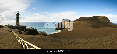 Der Vulcão dos Capelinhos (capelinhos Vulkan) Letzter Ausbruch im Jahr 1957 war. Faial, Azoren. Portugal Stockfoto