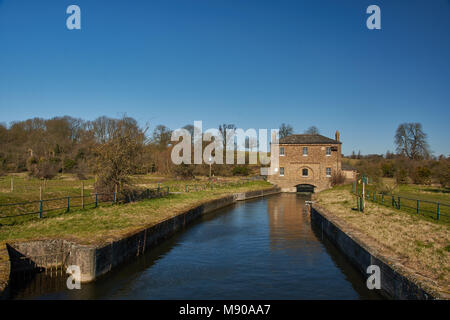 Fluss Lea, Hertfordshire, England Stockfoto