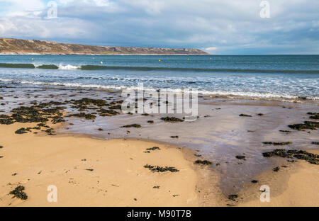 Port Eynon Strand auf der Halbinsel Gower South Wales Stockfoto