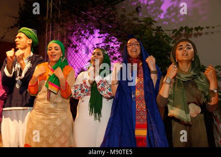 Sufi Musik Konzert am Institut der islamischen Kulturen, Paris, Frankreich. Stockfoto