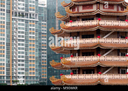 Minh Dang Quang buddhistischer Tempel. Ho Chi Minh City. Vietnam. Stockfoto