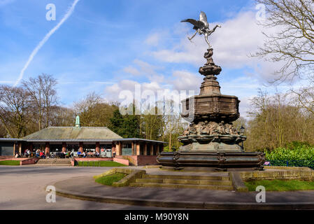 Eros Statue in Sefton Park Liverpool. Stockfoto