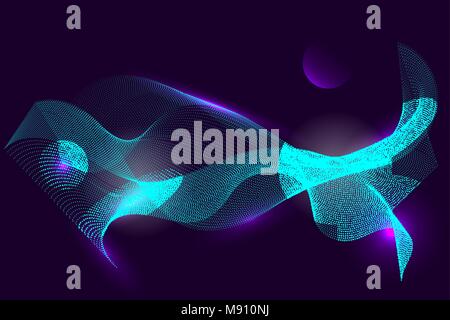 Futuristische Gitterlinie Hintergrund poligon Mock up Stock Vektor