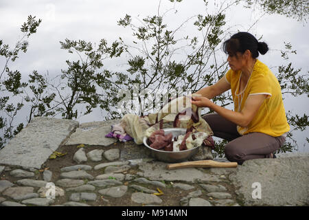 Traditionelle chinesische Dorf und UNESCO-Weltkulturerbe hongcun in der Provinz Anhui, China Stockfoto