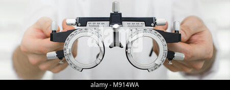 Test vision Ausrüstung Stockfoto