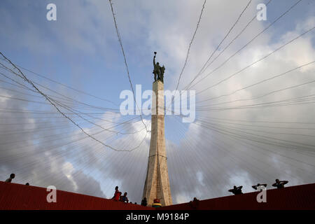 Red Star Monument, das in Cotonou, Benin. Stockfoto