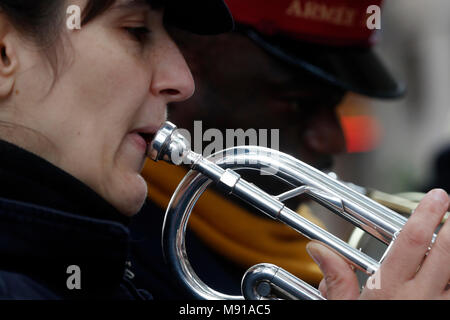 Frankreich Salvation Army Band. Straßburg. Frankreich. Stockfoto