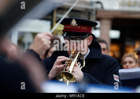 Frankreich Salvation Army Band. Straßburg. Frankreich. Stockfoto