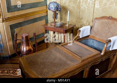 Vaux-le-Vicomte Castle. Badezimmer. Frankreich. Stockfoto