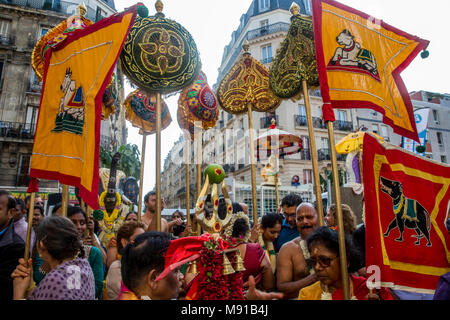 Ganesh Festival in Paris. Frankreich. Stockfoto