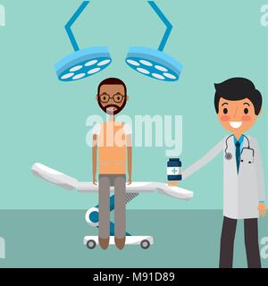 Medizinische Leute professionelle Stock Vektor