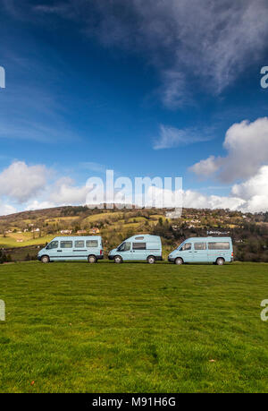 Wanderlust Camper Unternehmen Fuhrpark. Stockfoto