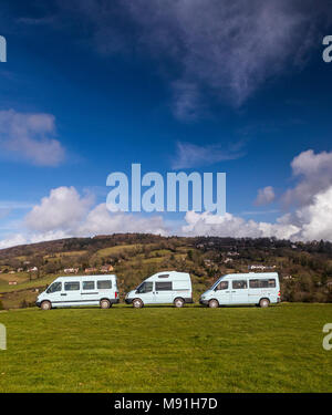 Wanderlust Camper Unternehmen Fuhrpark. Stockfoto