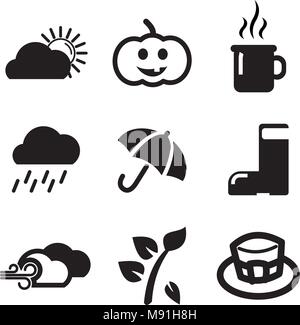 Herbst-Symbole Stock Vektor