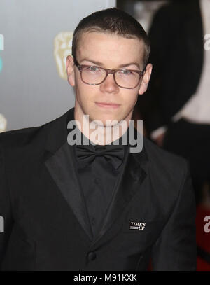 Februar 18, 2018 - Werden Poulter an EE British Academy Film Awards 2018 in der Royal Albert Hall in London, England, Großbritannien Stockfoto