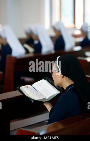 Dominikanische Gemeinschaft von Bien Hoa. Catholc Schwestern an Service. Vietnam. Stockfoto