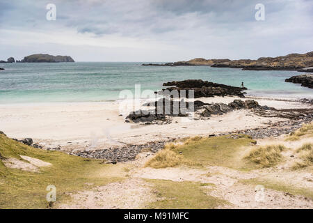 Bosta Strand auf der Insel Lewis auf den Äußeren Hebriden. Stockfoto