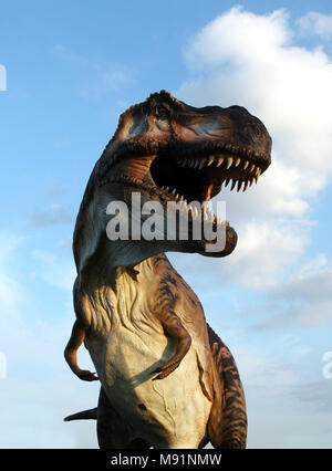 Eindrucksvolle Rekonstruktion der Tyrannosaurus rex - Ostellato, Ferrara, Italien Stockfoto