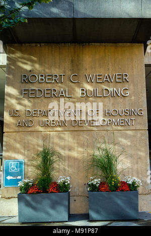 Robert C. Weaver Federal Building, US Ministerium für Wohnungsbau und Stadtentwicklung, 451 7th St, SW, Washington DC Stockfoto