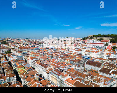 Dächer in Lissabon, Portugal Stockfoto