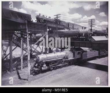 Triple Bahnübergang Kreuzung, Richmond, Virginia Stockfoto