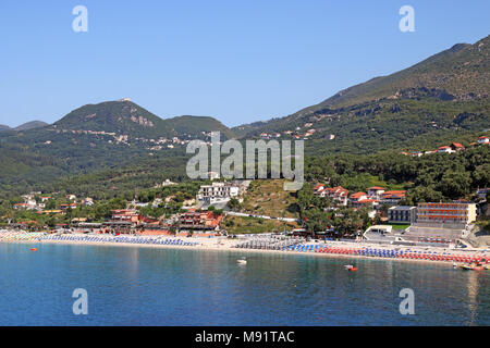 Valtos Parga ein berühmter griechischer Resort Stockfoto