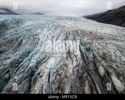 Fláajökull ist ein Gletscher von Island, im Osten von Island gelegen, in den Nationalpark Vatnajökull in der Nähe von Höfn Stadt ist eine drainglacier der großen Glac Stockfoto