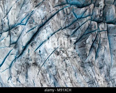 Fláajökull ist ein Gletscher von Island, im Osten von Island gelegen, in den Nationalpark Vatnajökull in der Nähe von Höfn Stadt ist eine drainglacier der großen Glac Stockfoto