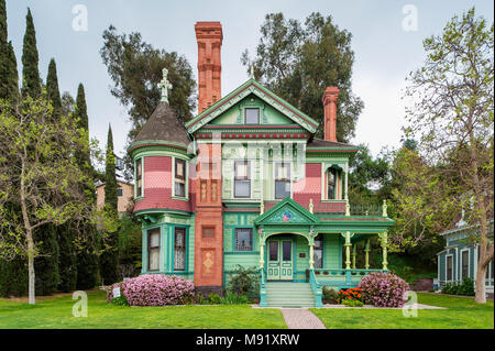 Hale Haus in Los Angeles, Kalifornien, ein Queen Anne Stil viktorianischen Villa im Jahre 1887 erbaut Stockfoto