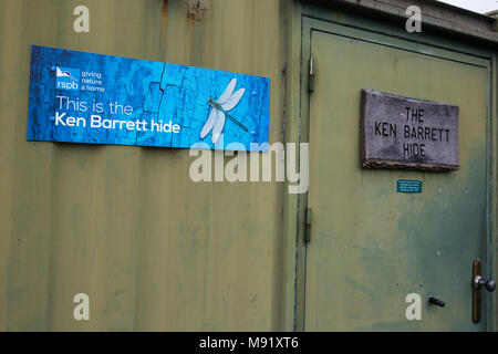 Rainham, UK. 19 Mai, 2017. Die Ken Barrett Ausblenden in Rainham Marshes. Rainham Marshes ist ein Bereich der mittelalterlichen Moor auf die Mündung der Themse verwaltet ein Stockfoto