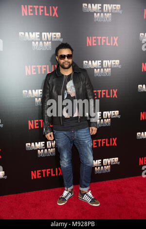 Los Angeles, Ca, USA. 21 Mär, 2018. Shaggy am Netflix Los Angeles Premiere von Game Over, Man! Im Regency Dorf Theater in Los Angeles, Kalifornien am 21. März 2018. Quelle: Steve Rose/Medien Punch/Alamy leben Nachrichten Stockfoto