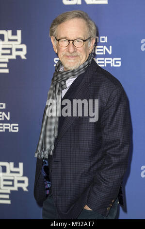 Rom, Italien. 21 Mär, 2018. Steven Spielberg nimmt an den 'Ready Player One' Fotoshooting im Hotel De Russie am 21. März 2018 in Rom, Italien. | Verwendung weltweit/picture Alliance Quelle: dpa/Alamy leben Nachrichten Stockfoto