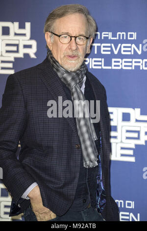 Rom, Italien. 21 Mär, 2018. Steven Spielberg nimmt an den 'Ready Player One' Fotoshooting im Hotel De Russie am 21. März 2018 in Rom, Italien. | Verwendung weltweit/picture Alliance Quelle: dpa/Alamy leben Nachrichten Stockfoto