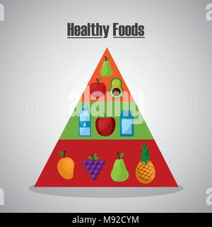 healthy foods lifestyle Stock Vektor