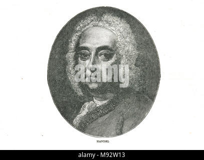 Georg Friedrich Händel (oder Friedrich) Stockfoto