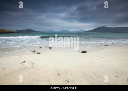 Seilebost Strand auf der Isle of Harris auf den Äußeren Hebriden. Stockfoto