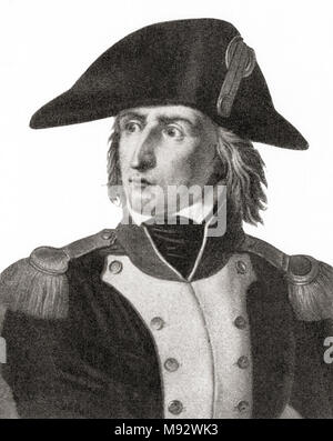 Charles Pierre François Augereau, 1. Duc de Castiglione, 1757 - 1816. Soldat, General und Marschall von Frankreich. Von Hutchinson's Geschichte der Nationen, veröffentlicht 1915 Stockfoto