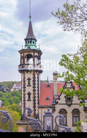 Dresden, Sachsen, Deutschland - Blick auf Villa San Remo in der Villa Quartal Loschwitz. Stockfoto