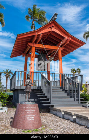 SAN DIEGO, Kalifornien, USA - Yokohama Freundschaft Bell auf Shelter Island in der Stadt, die Beziehung zwischen den Partnerstädten. Stockfoto