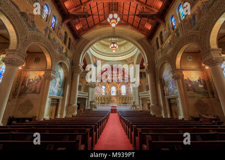 Stanford, Kalifornien - 19. März 2018: Einrichtung der Stanford Gedächtniskirche Stockfoto