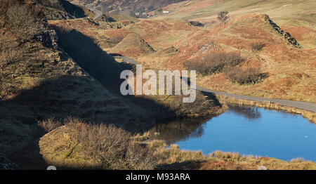 Die Fairy Glen auf der Insel Skye in Schottland. Stockfoto