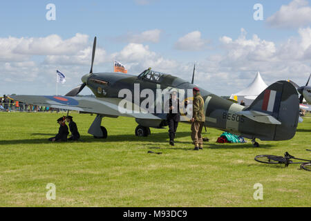Reischenau, Niederlande, 25. Mai 2015: Ein Hurrikan in der reischenau Airshow Stockfoto