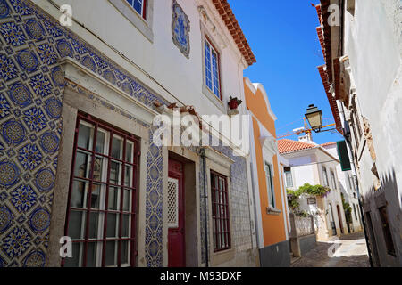 Cascais engen Gassen in der Altstadt Stockfoto