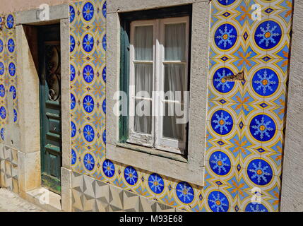 Cascais engen Gassen in der Altstadt Stockfoto