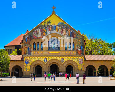 Stanford Gedächtniskirche - Campus der Stanford University, Palo Alto, Kalifornien Stockfoto