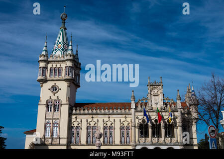 Sintra, Portugal. Januar 26, 2018. Sintra Rathaus barocke Gebäude (Sintra Gemeinde) Stockfoto