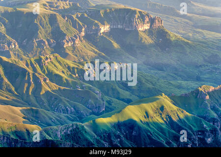 Drakensberge Amphitheater in Südafrika im Jahr 2015 getroffen Stockfoto