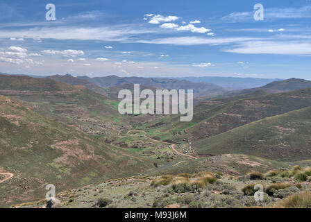 Sommer Berge in Lesotho im Jahr 2015 getroffen Stockfoto