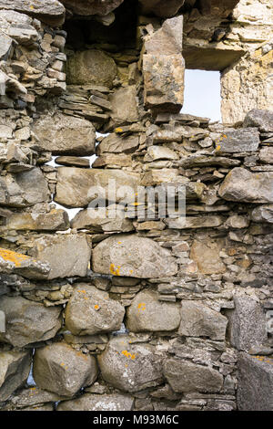 Abgebrochene Croft von Wester Crannich auf Dava Moor in Schottland. Stockfoto